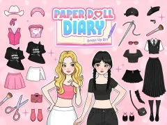 Gra Paper Doll Diary: Dress Up DIY w Internecie