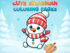 Gra Cute Snowman Coloring Pages w Internecie