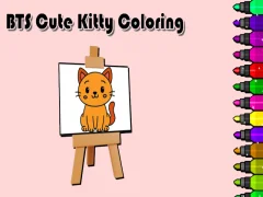 Gra BTS Cute Kitty Coloring w Internecie