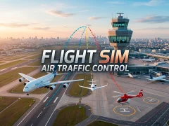Gra Flight Sim Air Traffic control w Internecie