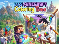 Gra BTS Minecraft Coloring Time w Internecie