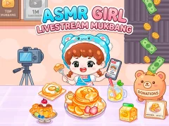 Gra ASMR Girl: Livestream Mukbang w Internecie