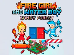 Gra Fire Girl and Water Boy Candy Forest w Internecie
