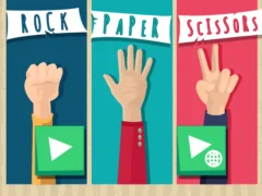 Gra Rock Paper Scissors w Internecie
