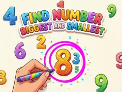 Gra Find Number Biggest and Smallest w Internecie
