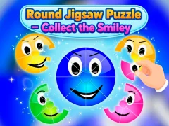 Gra Round jigsaw Puzzle - Collect the Smiley w Internecie