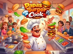Gra Papas Burger Cook w Internecie