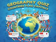 Gra Geography Quiz Countries Flag Capitals w Internecie