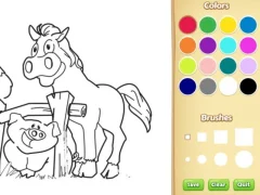 Gra Farm Animals Coloring Book for Kids w Internecie