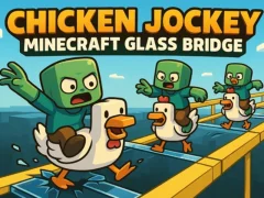 Gra Chicken Jockey: Minecraft Glass Bridge w Internecie