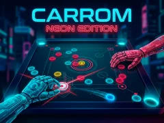 Gra Carrom Neon Edition w Internecie