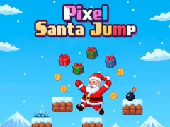 Gra Pixel Santa Jump w Internecie