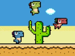 Gra Pixel Dino Run w Internecie