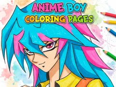 Gra Anime Boy Coloring Pages w Internecie