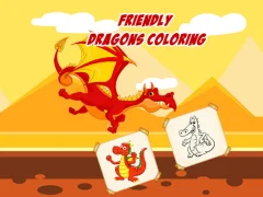 Gra Friendly Dragons Coloring w Internecie