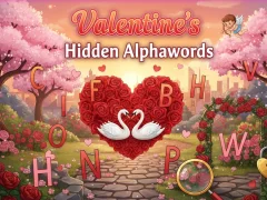 Gra Valentine's Hidden Alphawords w Internecie