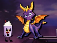 Gra Flappy Spyro Grimace w Internecie