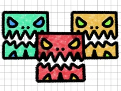 Gra Geometry Dash Paper Note w Internecie