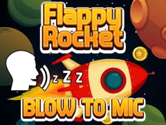 Gra Flappy Rocket Playing with Blowing to Mic w Internecie