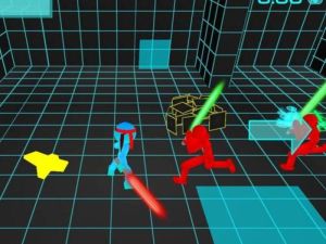 Gra Steakman Neon Battle na mieczach w Internecie