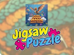 Gra Puzzle: latający chiński smok w Internecie