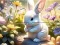 Gra Jigsaw Puzzle: Sunny Forest Rabbit w Internecie