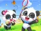 Gra Jigsaw Puzzle: Baby Panda Spring Outing w Internecie