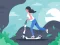 Gra Electric scooter rides jigsaw w Internecie