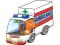 Gra Cartoon Ambulance Puzzle w Internecie