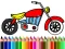 Gra Back To School: Motorbike Coloring w Internecie