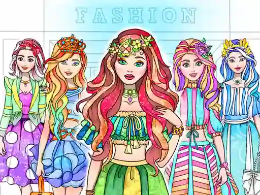 Gra Girl Coloring Dress Up Games w Internecie