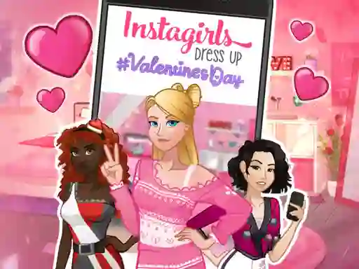 Gra Instagirls: Valentine Dress Up w Internecie
