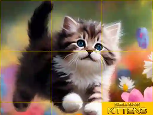 Gra Puzzle Sliding Kittens w Internecie