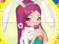 Gra Winx bunny style: Round Puzzle w Internecie