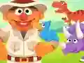 Gra 123 Sesame Street: Ernie's Dinosaur Day Care w Internecie