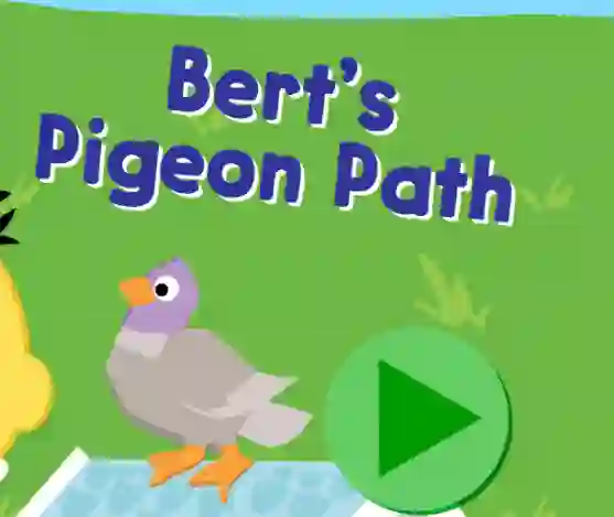 Gra 123 Sesame Street: Bert's Pigeon Path w Internecie