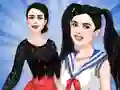Gra Young Figure Skaters Ellie and Jenny Sport and Life w Internecie