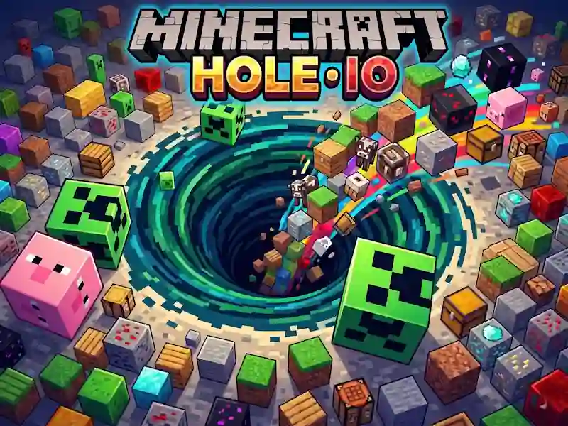 Gra Minecraft Hole IO w Internecie