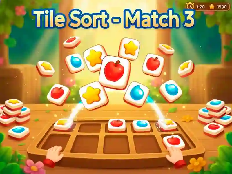 Gra Tile Sort - Match 3 w Internecie