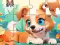 Gra Jigsaw Puzzle: Dog And Garden w Internecie