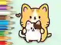 Gra Coloring Book: Hugging Cat w Internecie