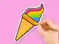 Gra Coloring Book: Rainbow Ice Cream w Internecie