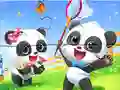 Gra Jigsaw Puzzle: Baby Panda Spring Outing w Internecie