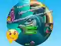 Gra Round Jigsaw Puzzle Collect Pictures of Funny Ocean Inhabitants w Internecie