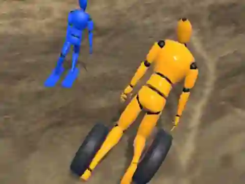 Gra Ragdoll Racing: Extreme Downhill w Internecie