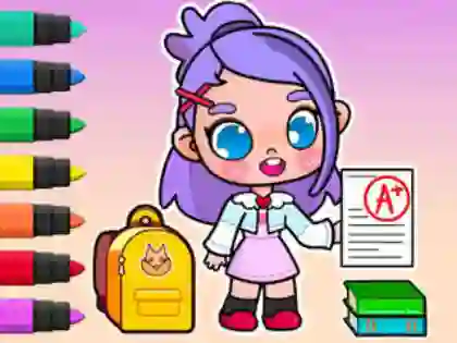 Gra Coloring Book: Avatar School Day w Internecie