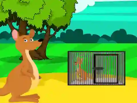 Gra Red Kangaroo Baby Rescue from Cage w Internecie