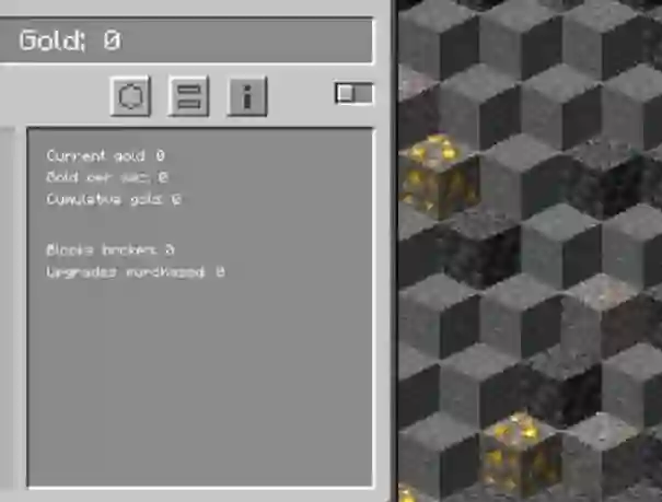 Gra Minecraft Gold Clicker w Internecie