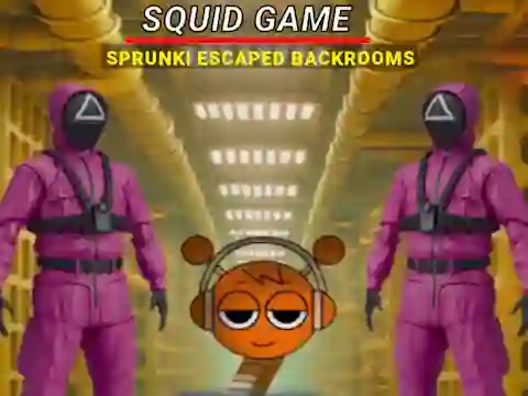Gra Squid Game Sprunki Escaped Backrooms w Internecie