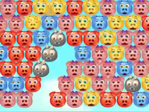 Gra Bubble Piggies w Internecie